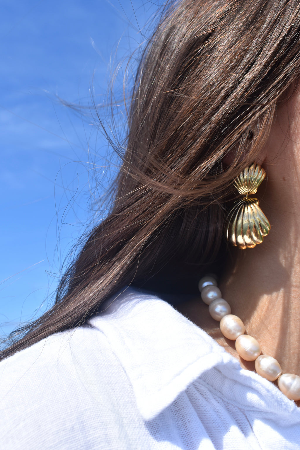 Perla Marina Statement Earrings