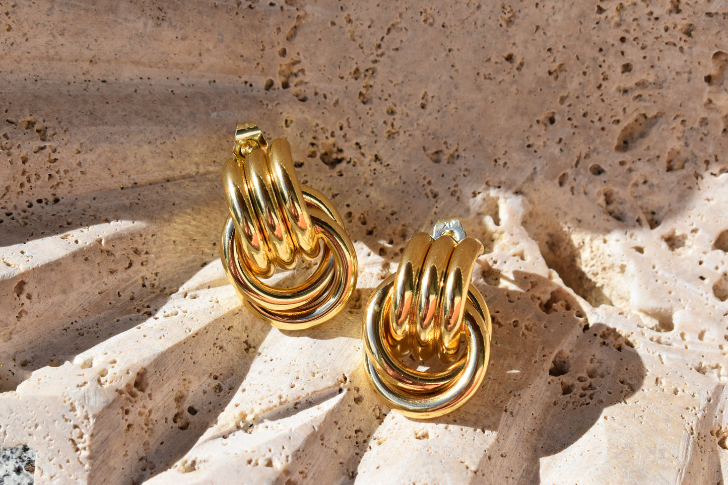 Hailey Interlocking Statement Studs