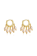 Ava’s Signature Dangly Pearl Hoops