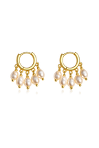 Ava’s Signature Dangly Pearl Hoops