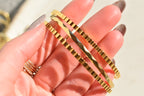 Thin & Textured Bangle Set of 3