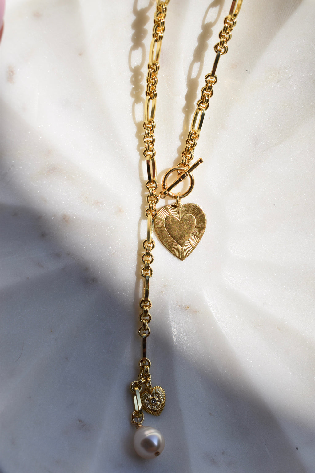 Golden Coast Lariat Necklace