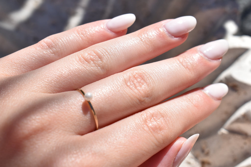 Dainty Pearl Ring