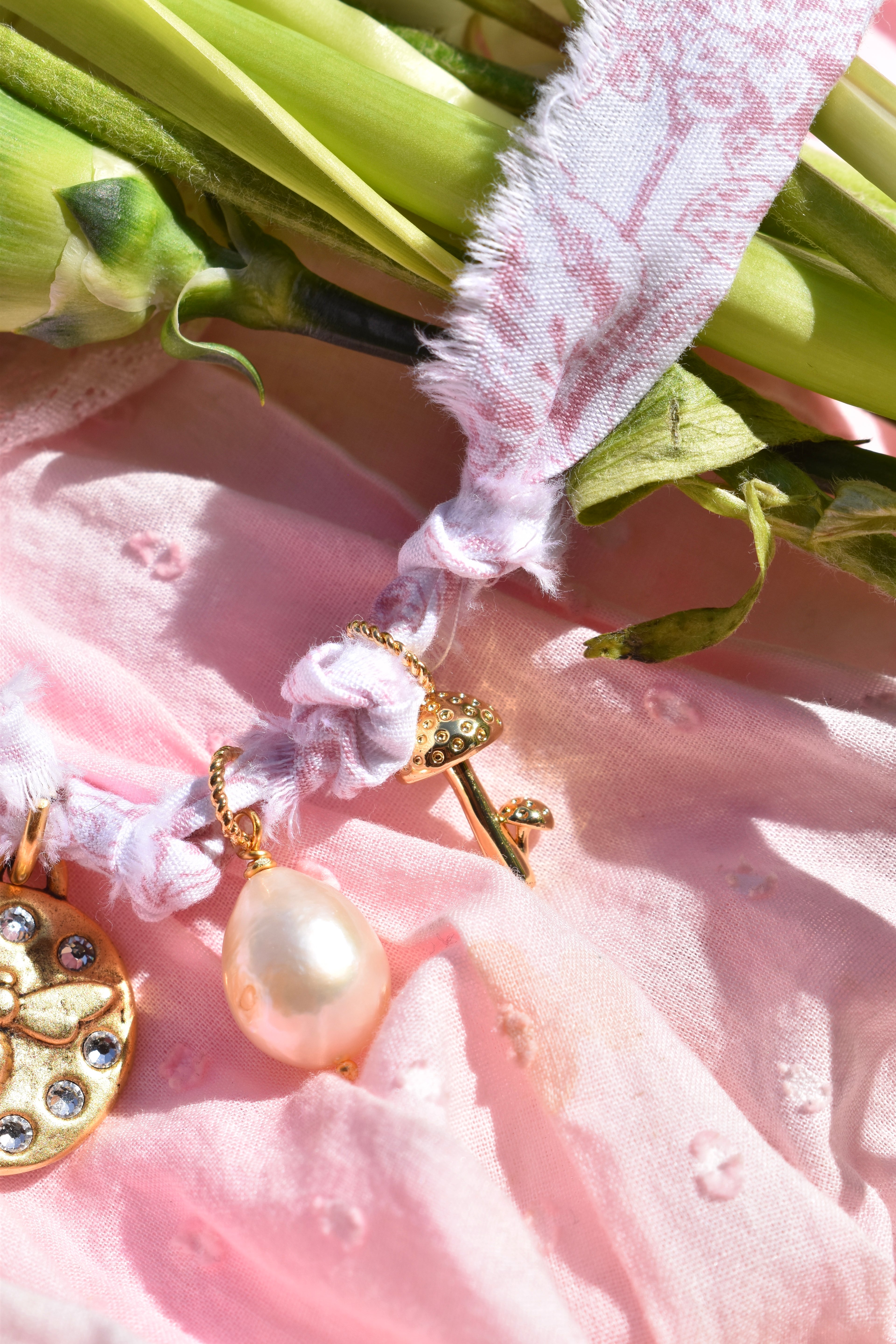 Fawn Fabric Charm Necklace