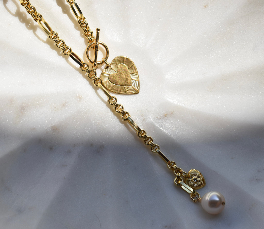 Golden Coast Lariat Necklace