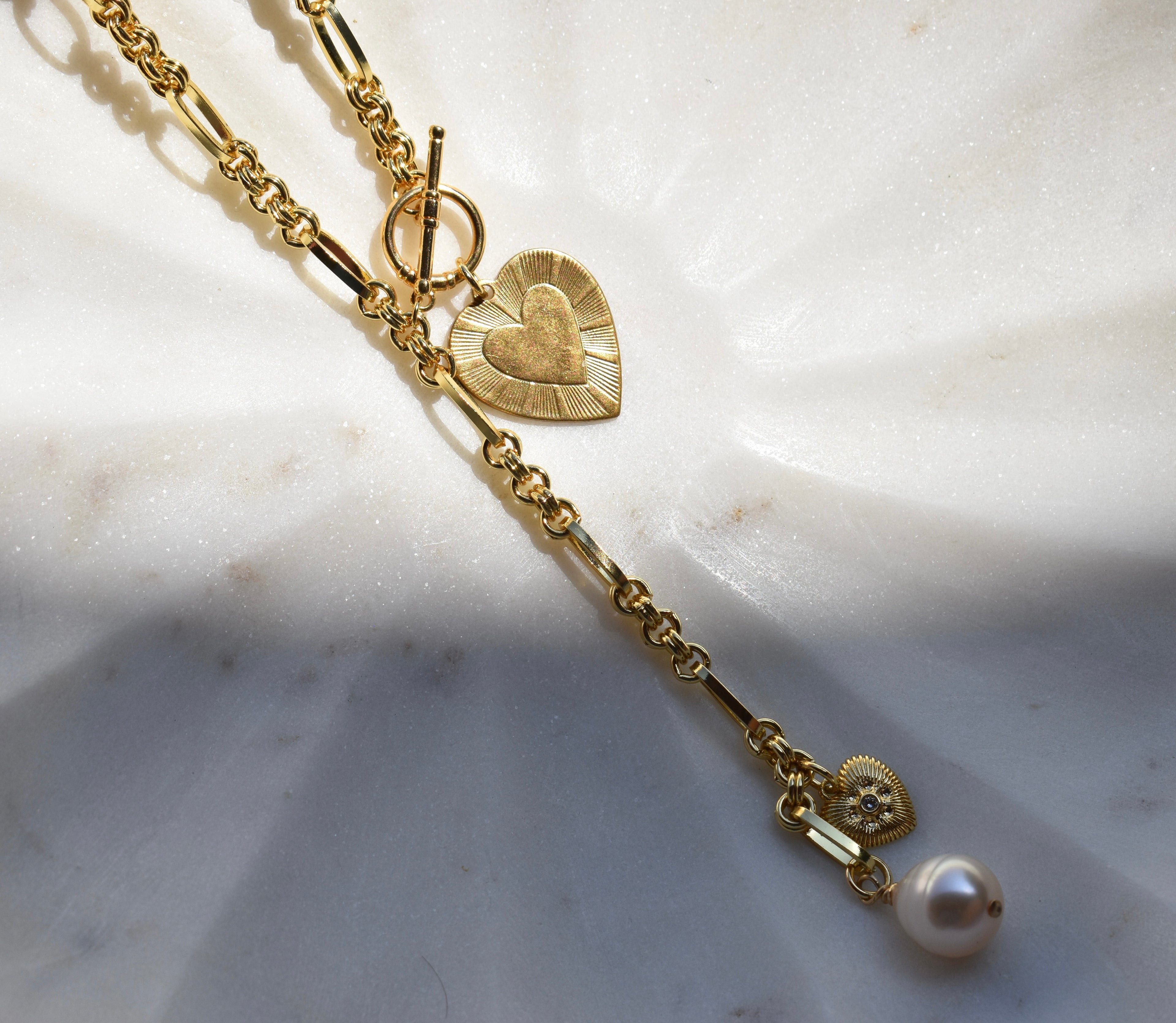 Golden Coast Lariat Necklace