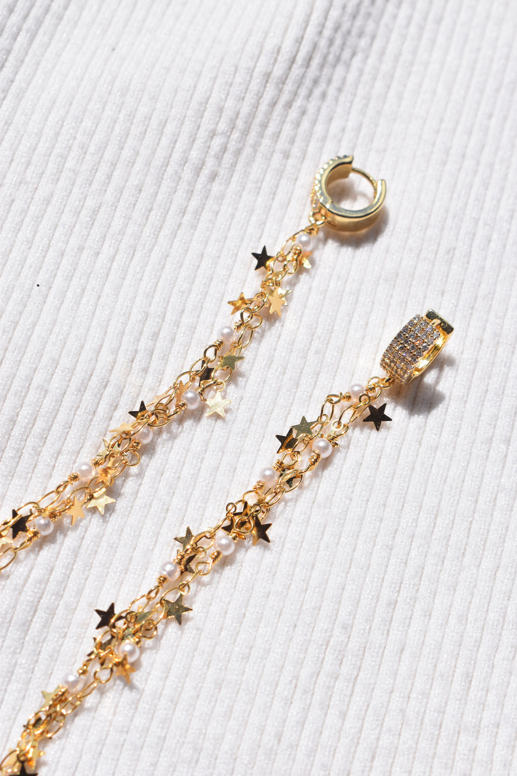 Star Sparkle Dangle Earrings