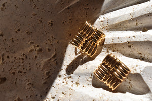 Chloe Statment Square Studs