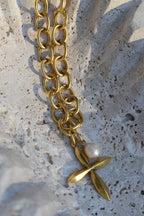 Faith Filled Vintage Cross Charm Necklace