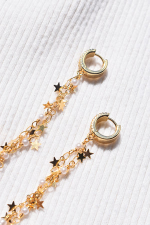 Star Sparkle Dangle Earrings
