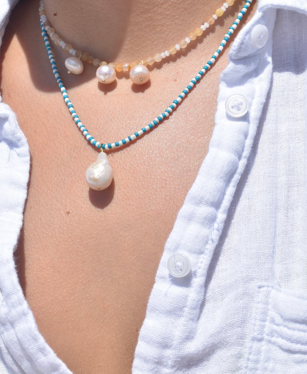 Salty Citrus Necklace