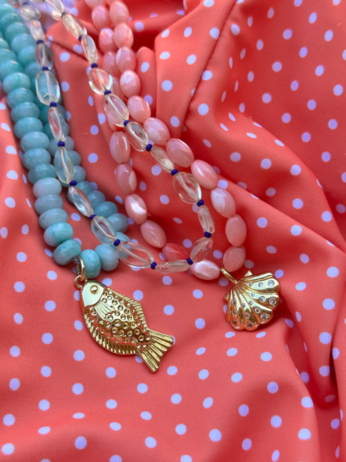 Bubble Blue Necklace