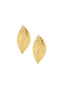 Golden Leaf Statement Earrings