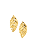 Golden Leaf Statement Earrings