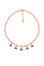 Cherry Drop Charm Necklace