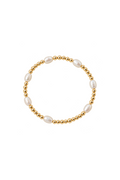 Pearly gold bracelet