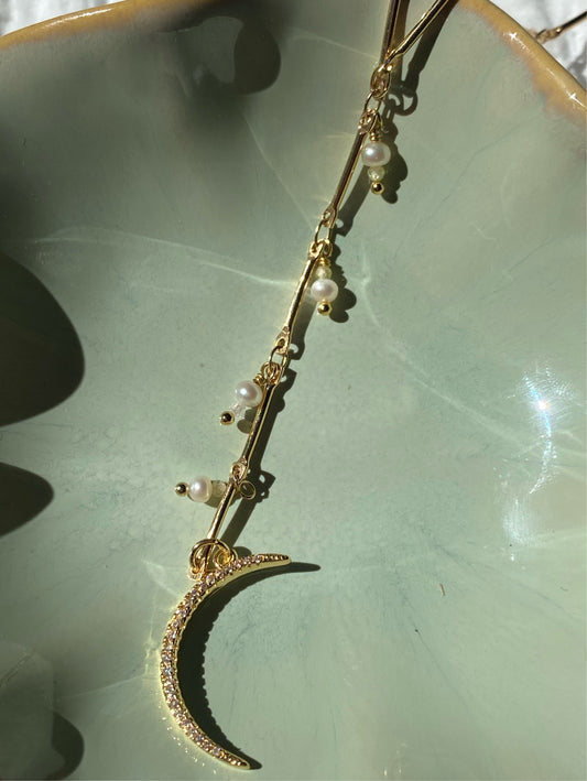 Luna lariat necklace