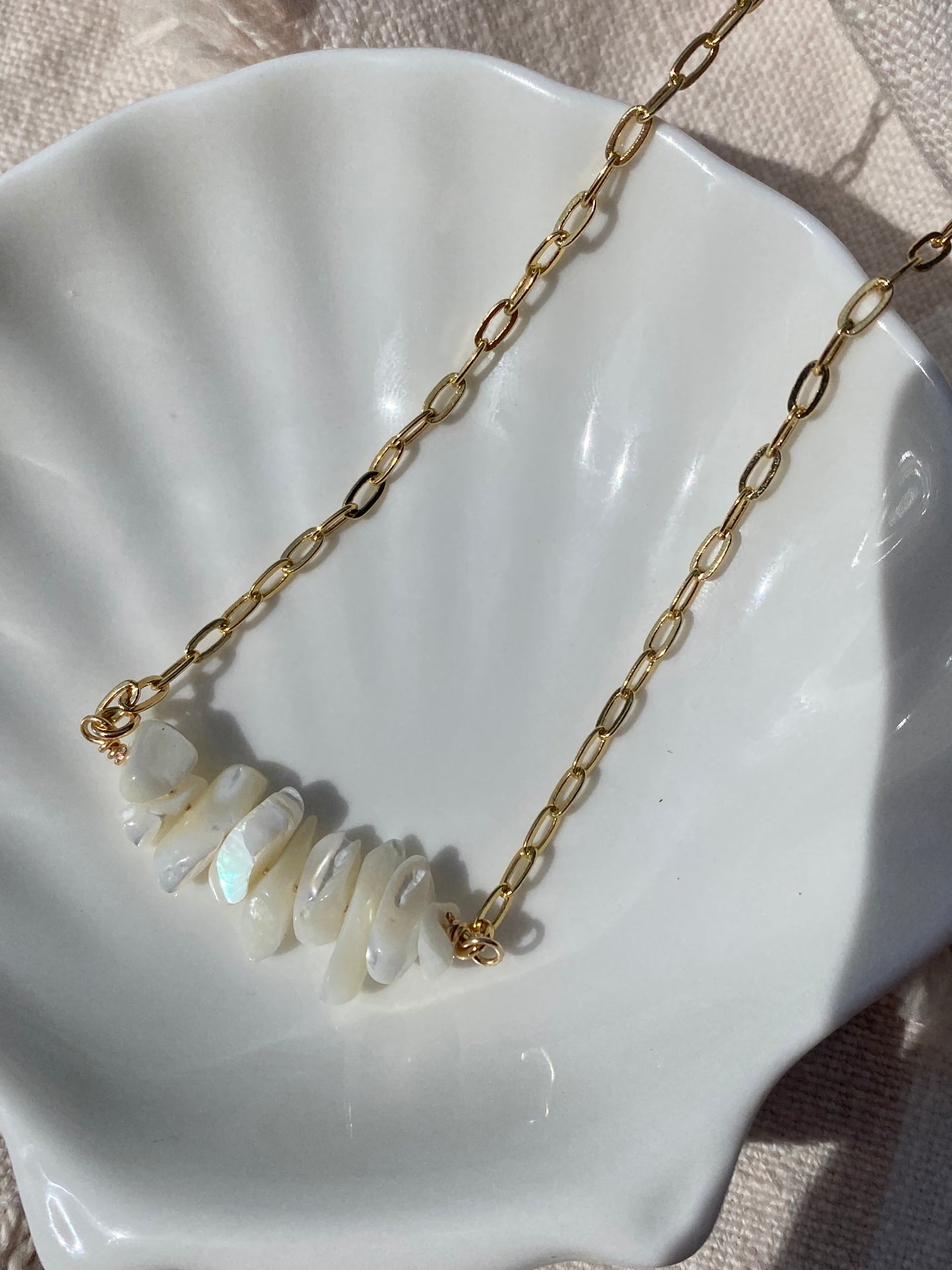 Shell cluster necklace