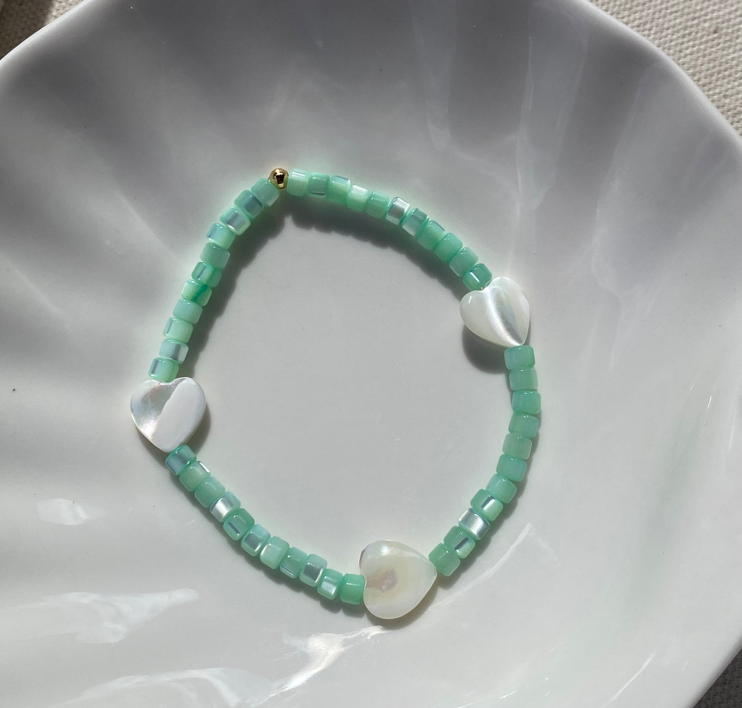 Teal waters bracelet set of 3