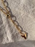 Dusk to dawn lariat necklace