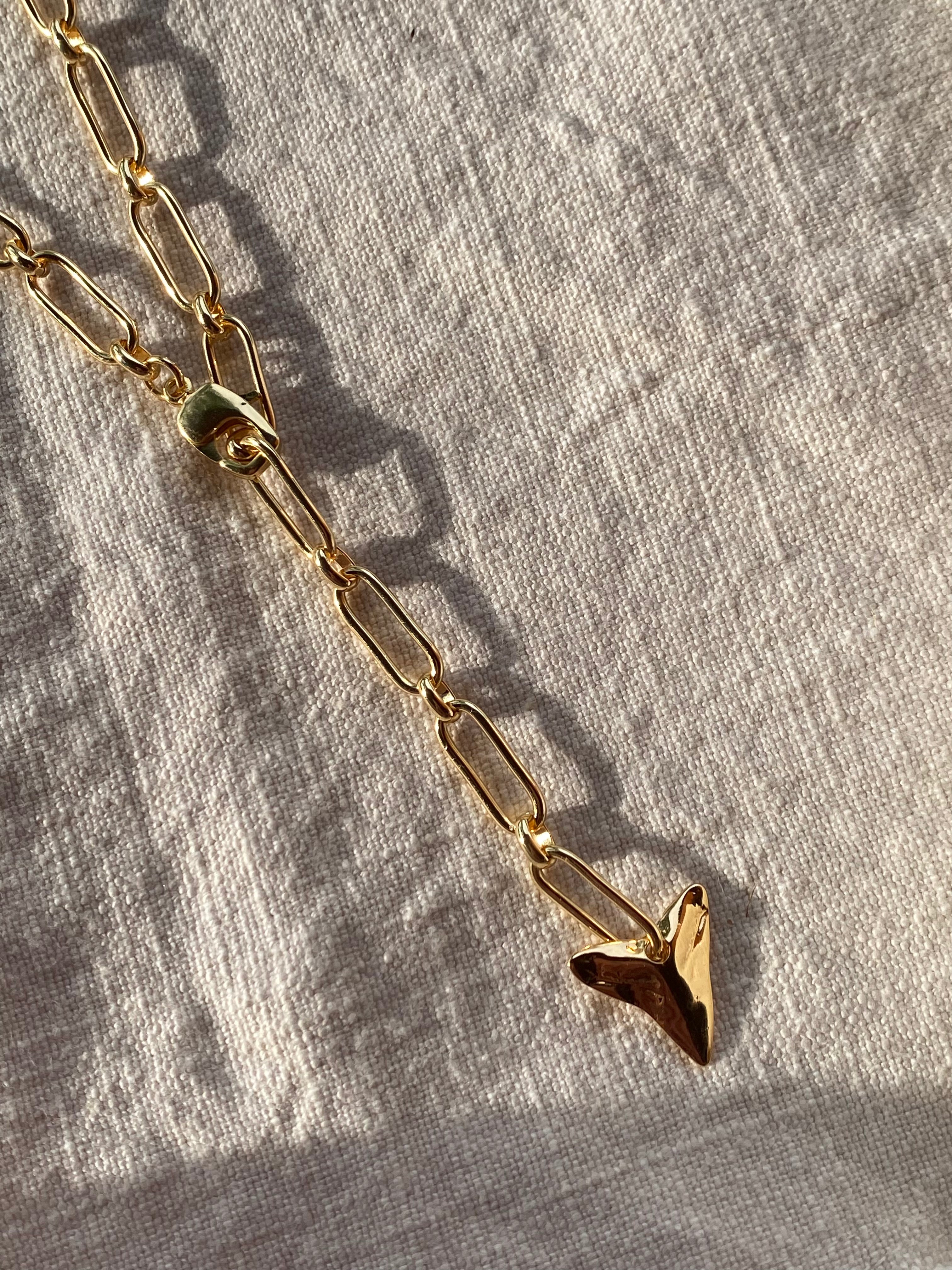Dusk to dawn lariat necklace