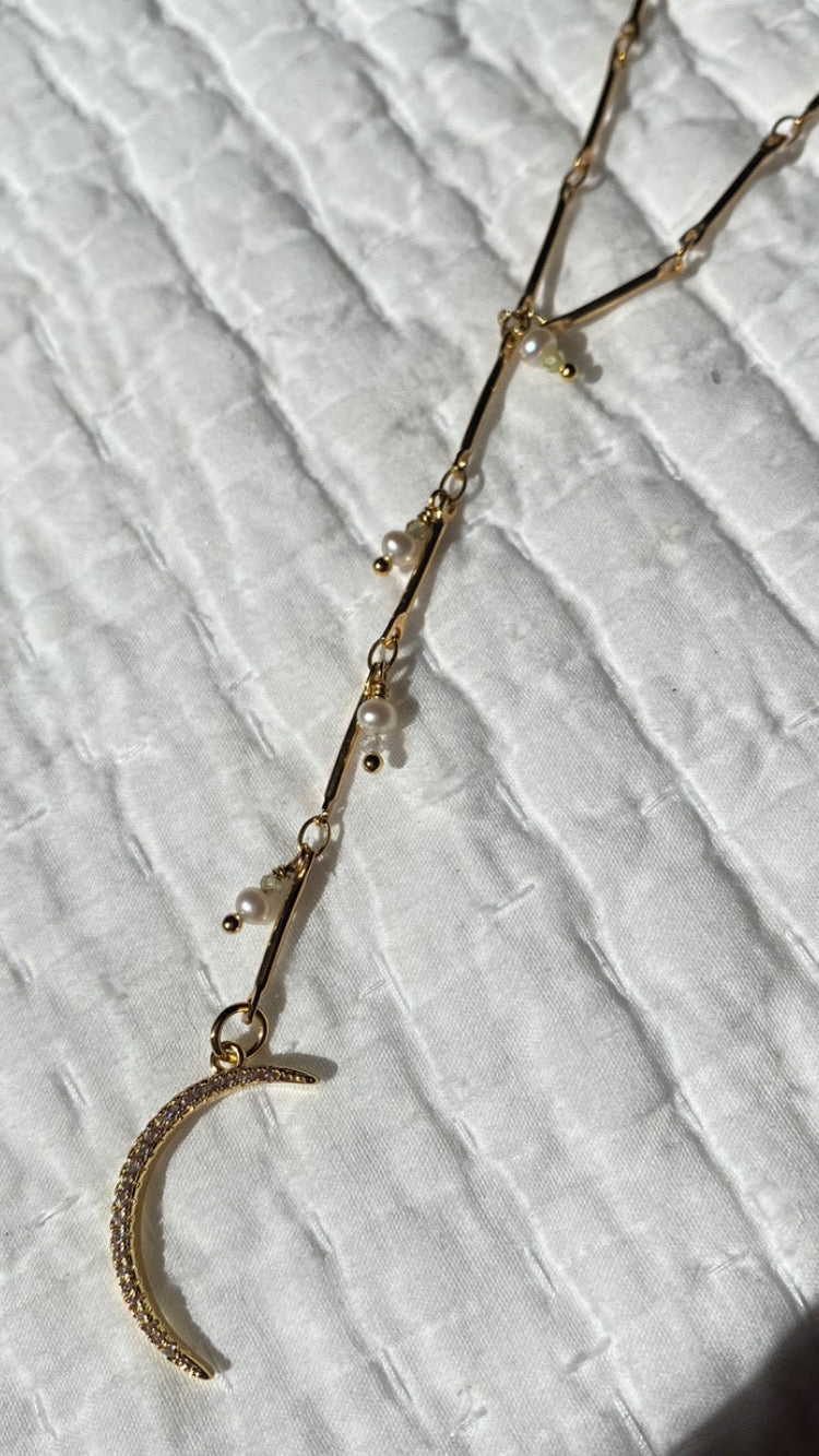 Luna lariat necklace