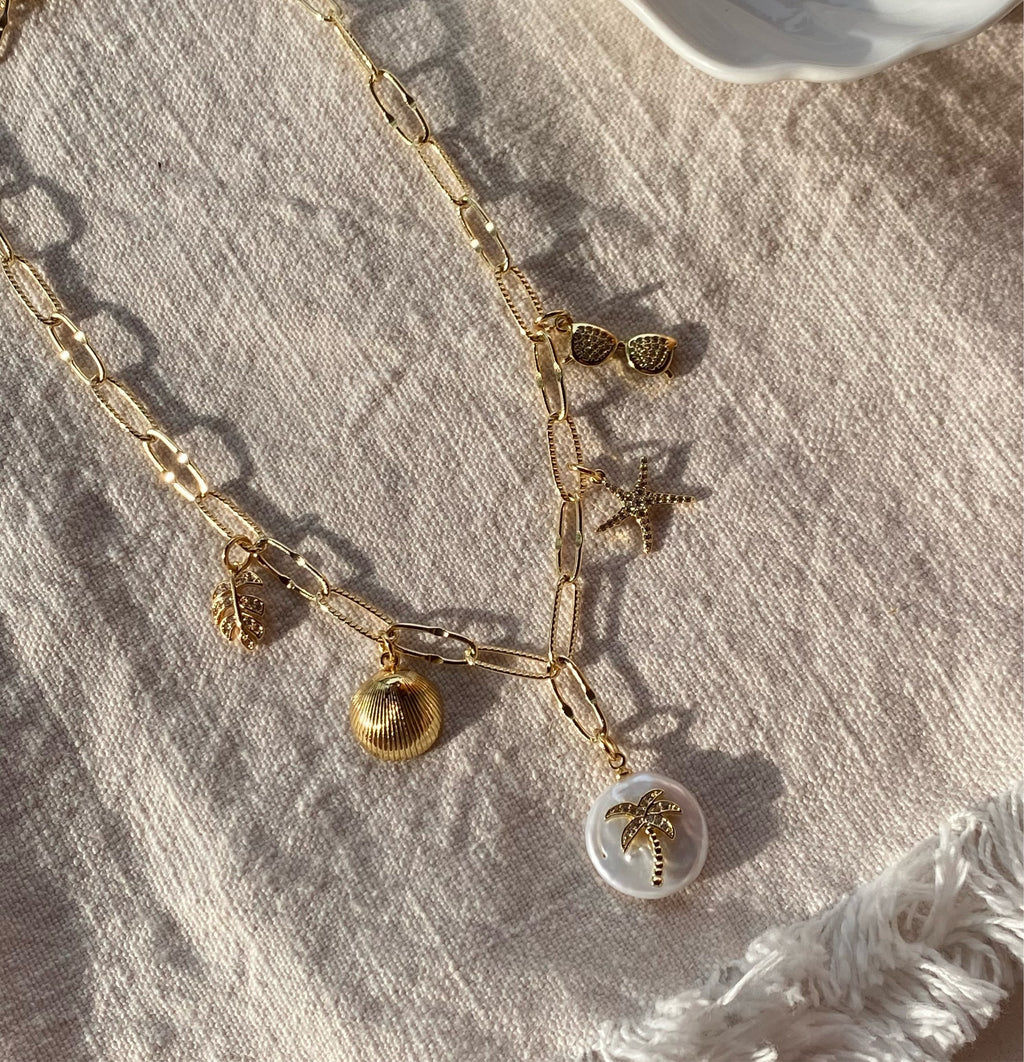 PRE-ORDER Palm Oasis Charm Necklace