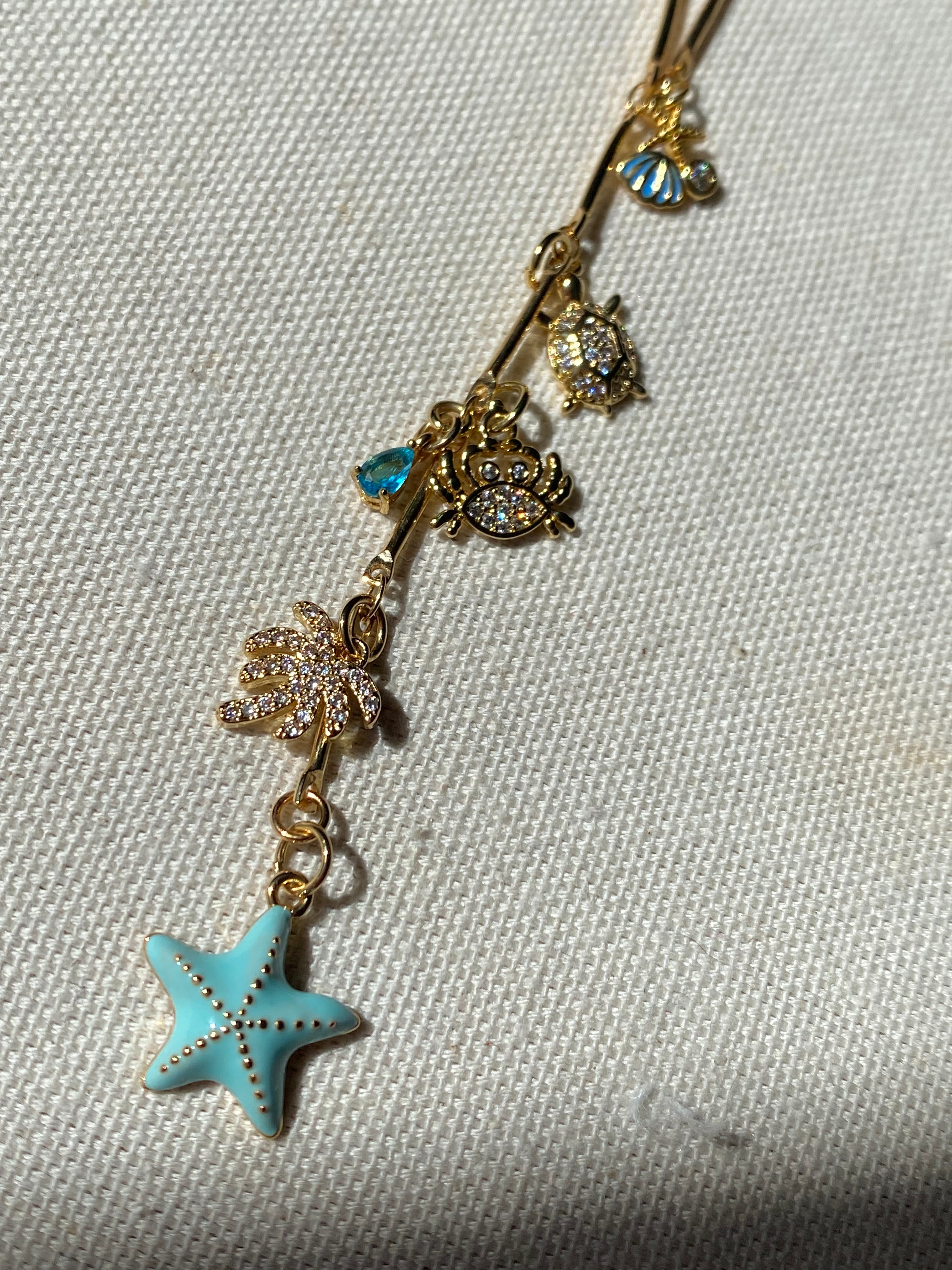 Ocean treasures lariat necklace