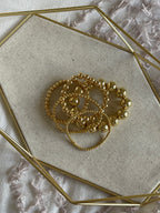 Classic gold beaded bracelet