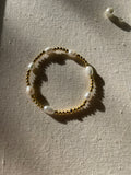 Pearly gold bracelet